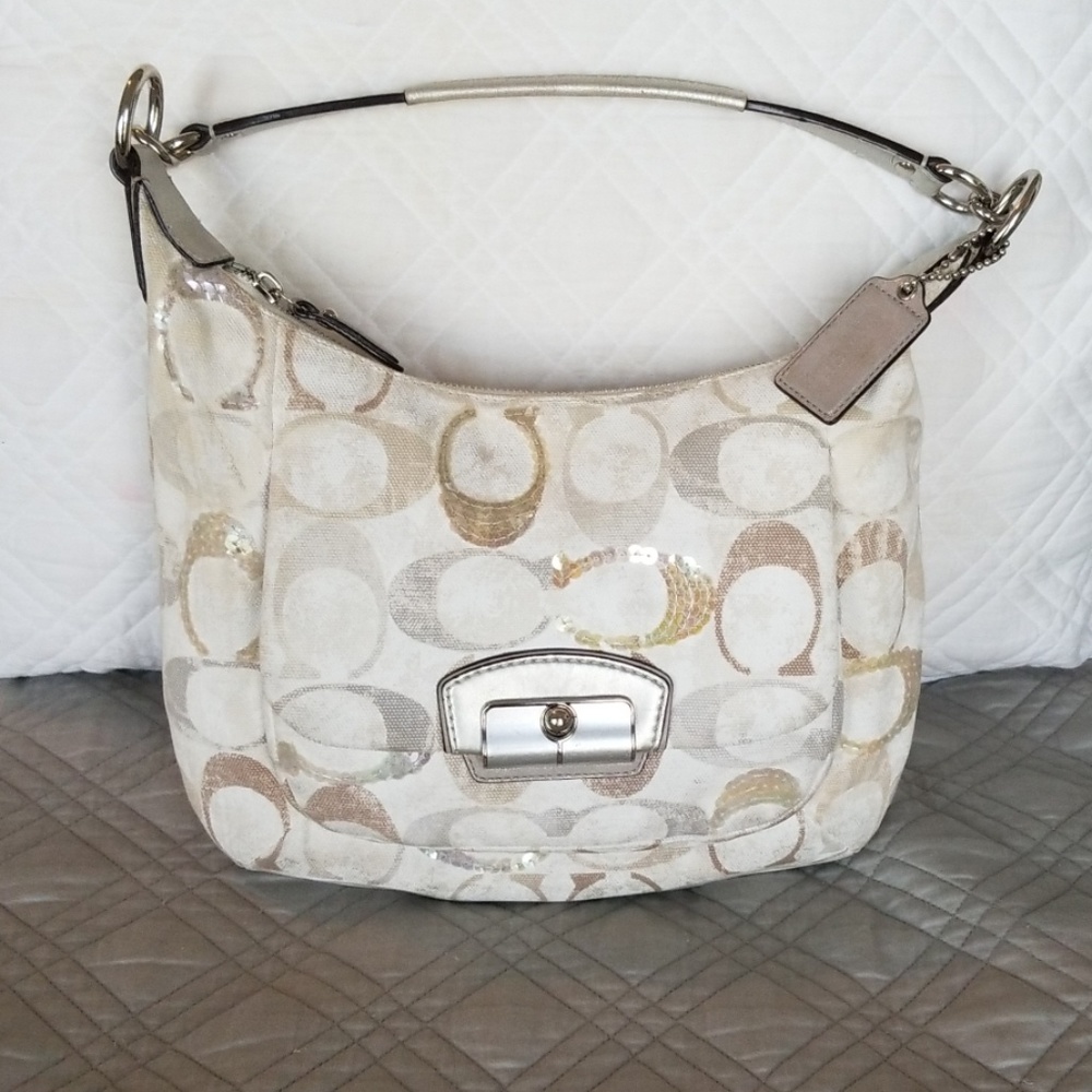Coach Shoulder Bag - Kristin Embellished Signature